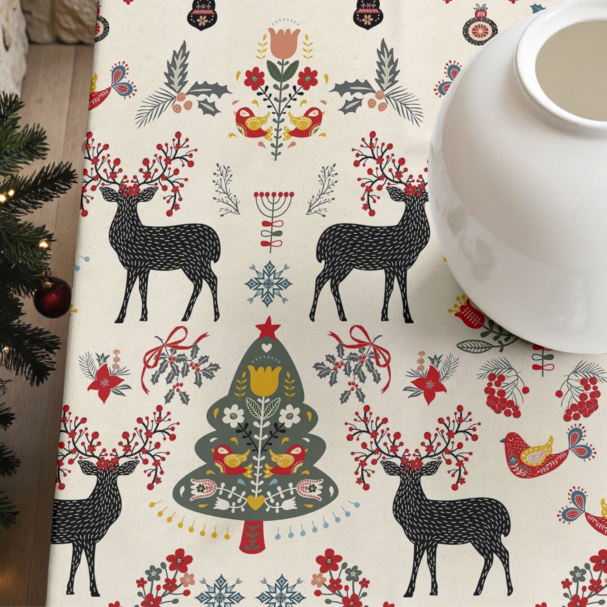 Mantel antimanchas Merry Christmas 43