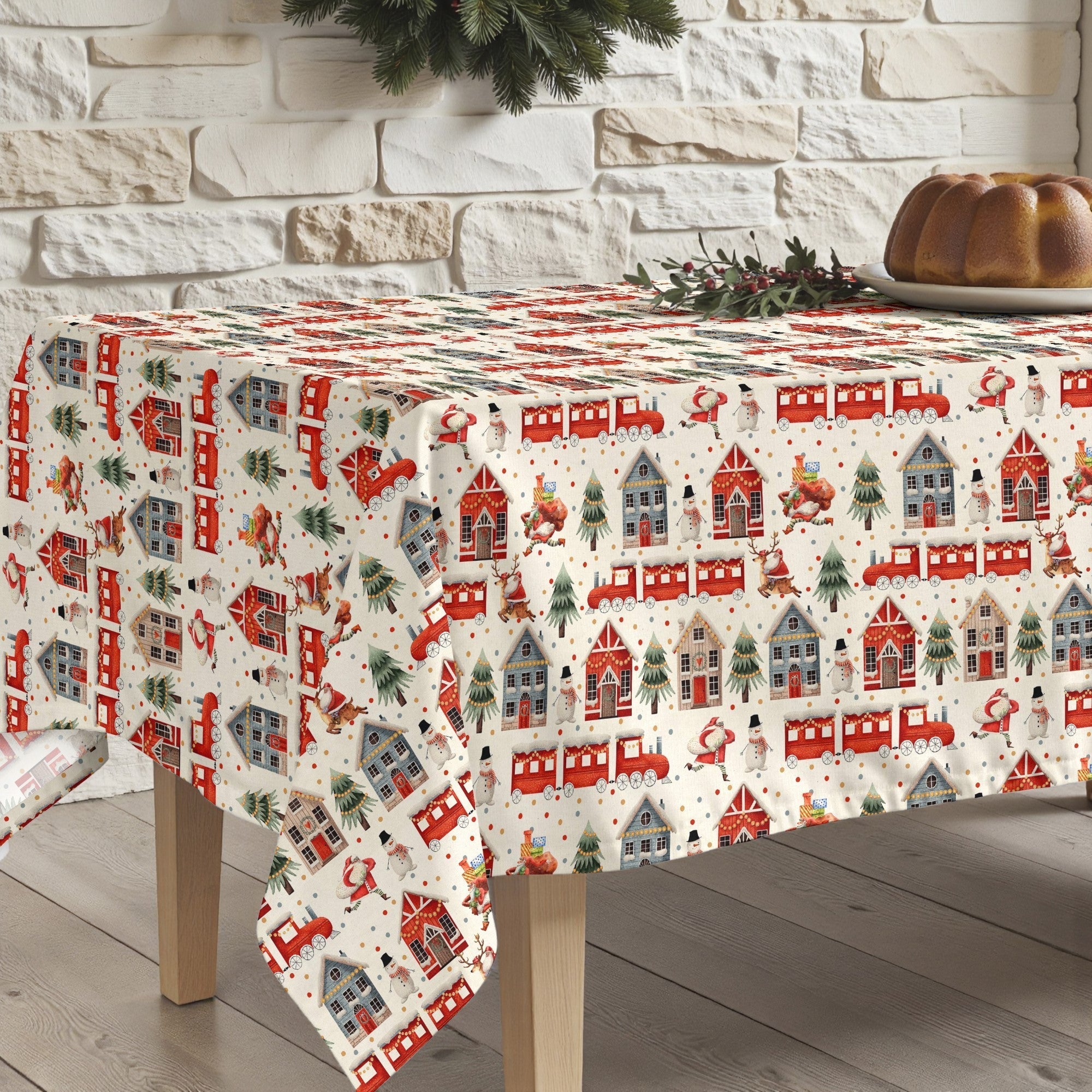 Mantel antimanchas Merry Christmas 66