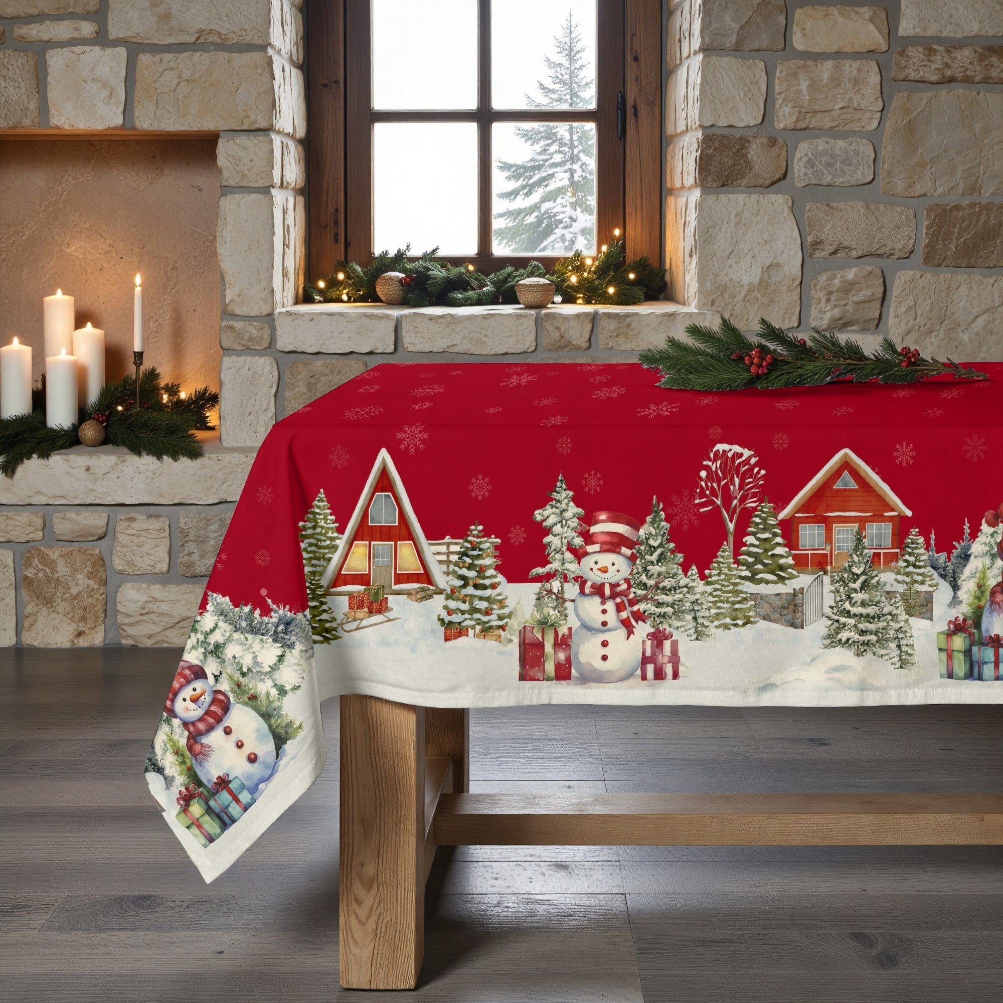 Mantel antimanchas Snowman 1225