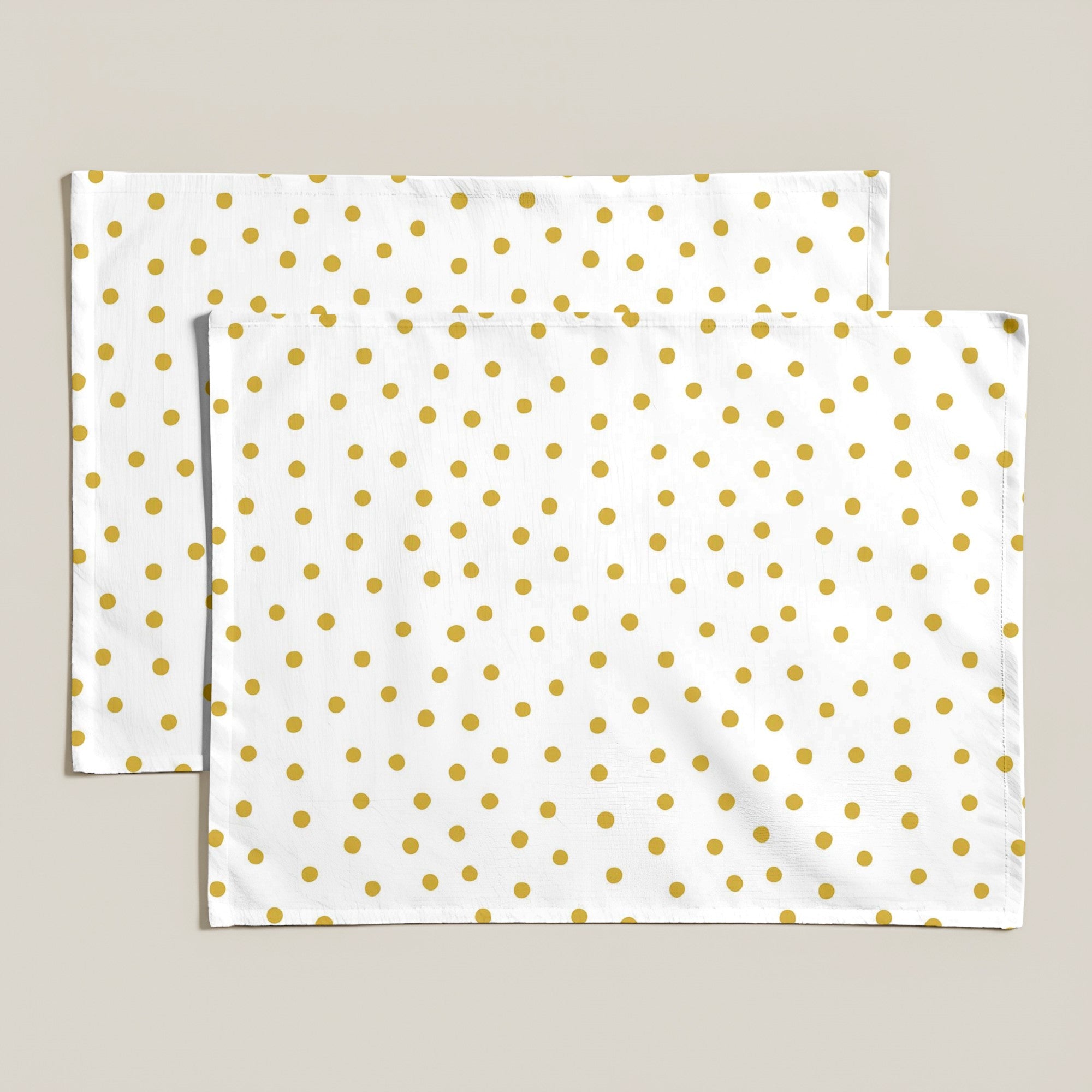 Pack of 2 resinized individual tablecloths 0120-130 100% cotton 45x35 cm