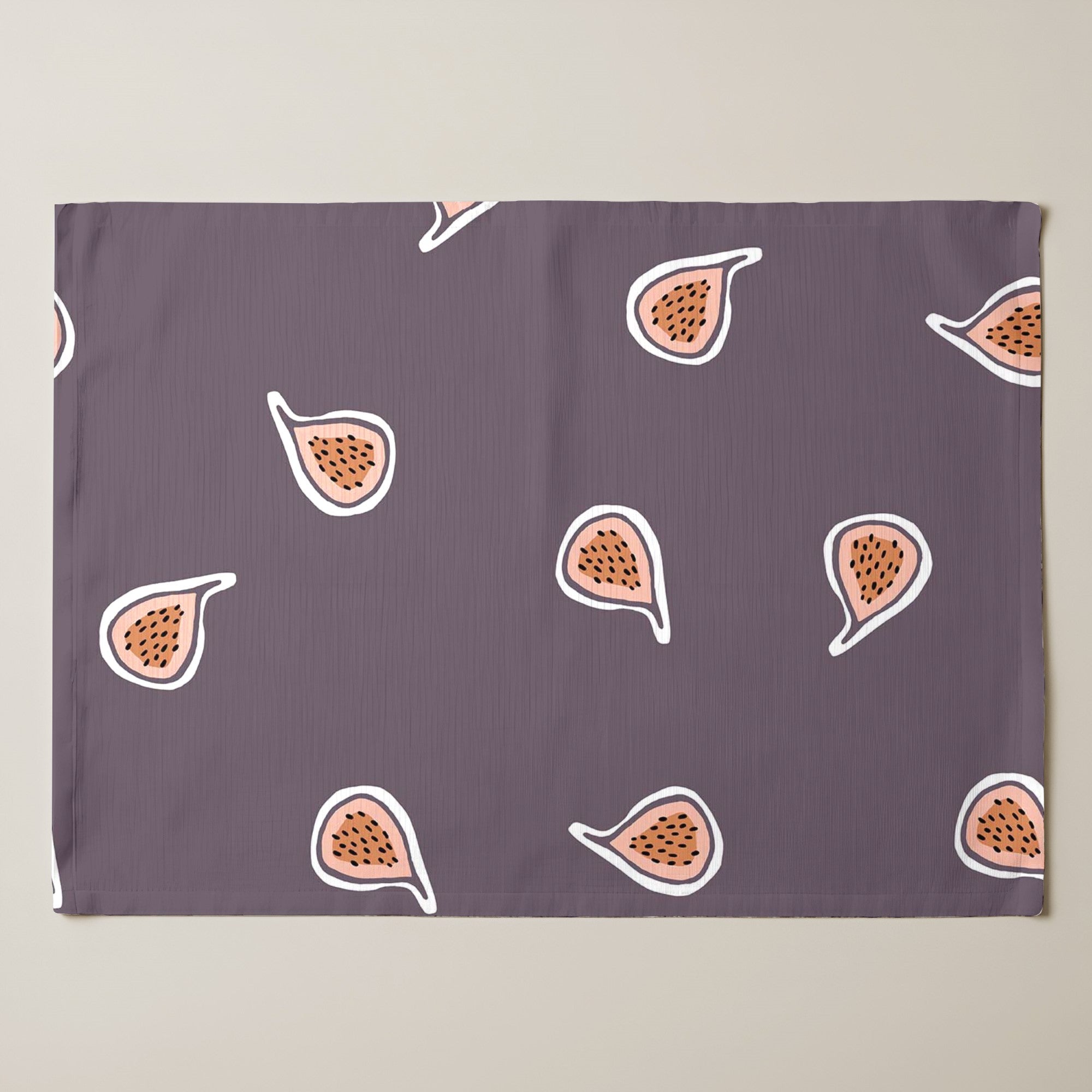 Pack of 2 resinized individual tablecloths 0120-131 100% cotton 45x35 cm