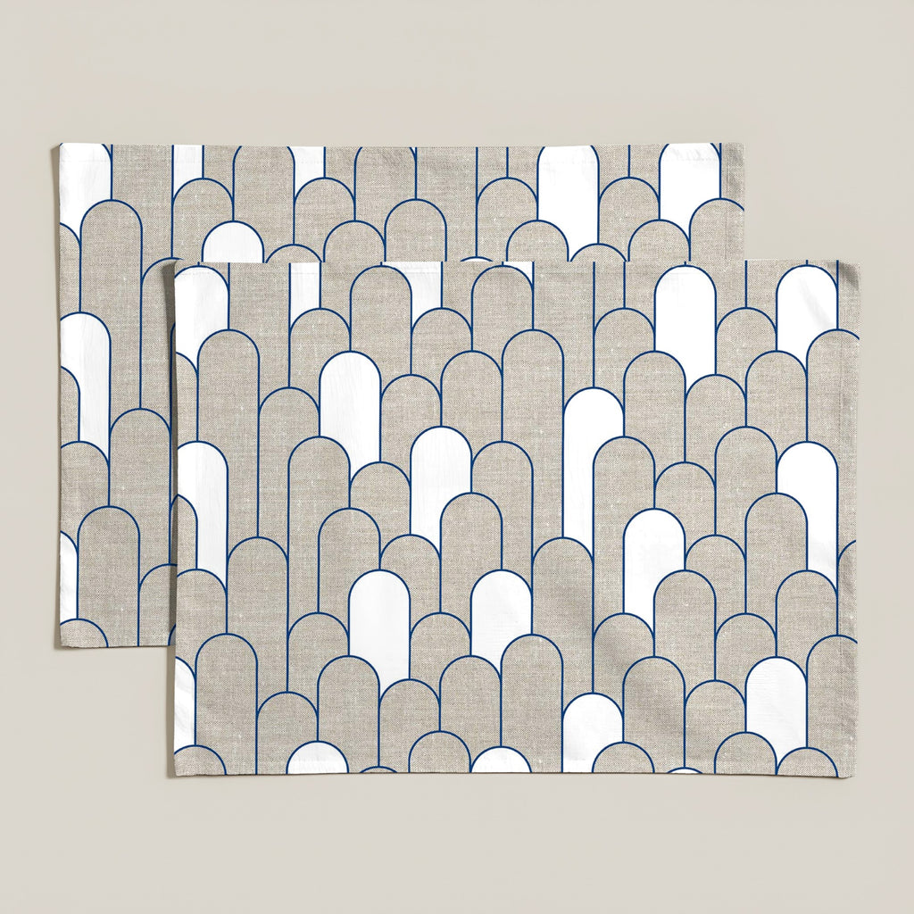 Pack 2 unidades mantel individual resinado 0120-138 100% algodón 45x35 cm