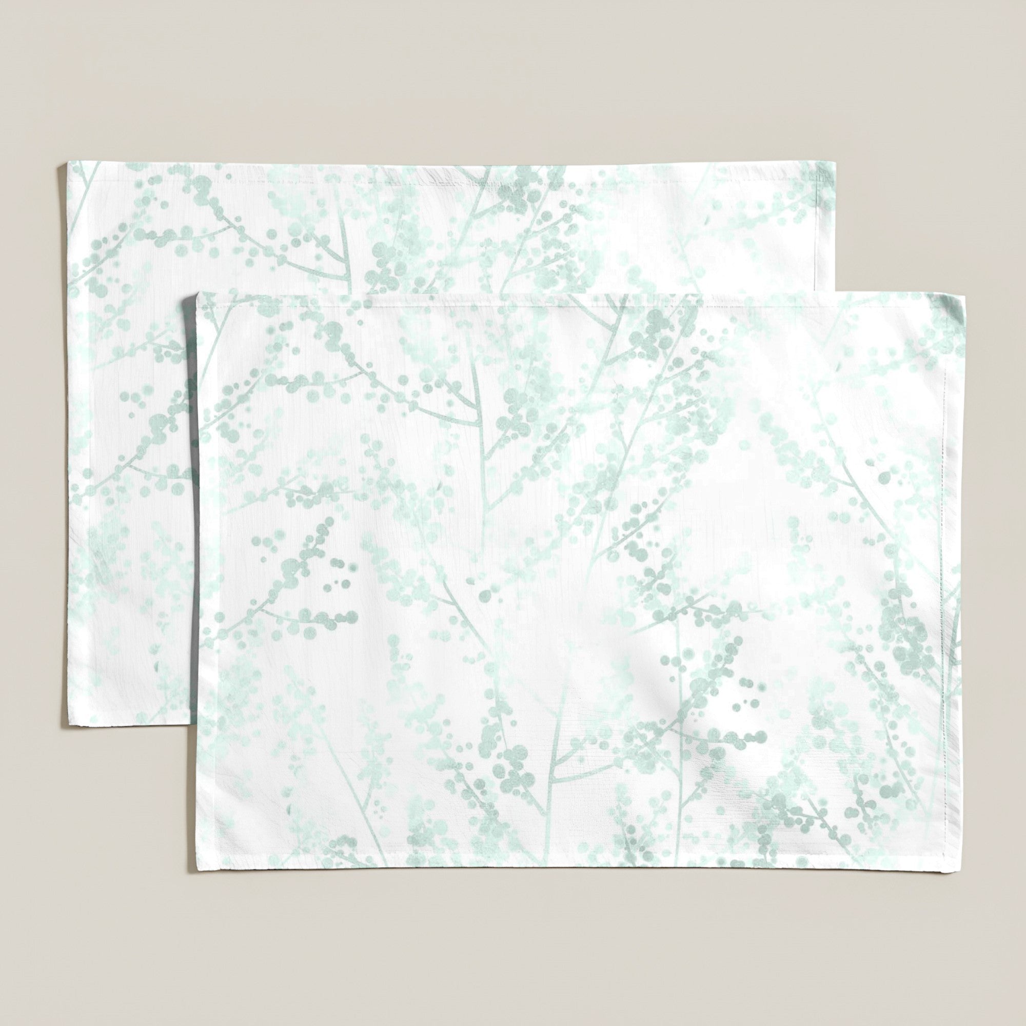 Pack of 2 resinized individual tablecloths 0120-17 100% cotton 45x35 cm