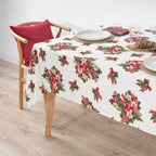 Waterproof stain-resistant cotton-lurex tablecloth Nativitatis 1 Gold