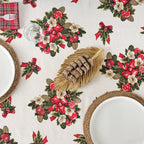 Waterproof stain-resistant cotton-lurex tablecloth Nativitatis 1 Gold