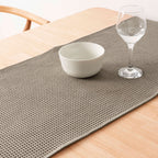 Waffle Wallnut Table Runner 45x140 cm