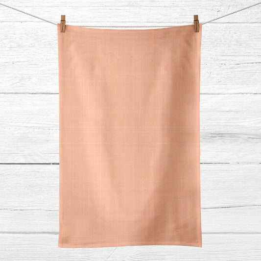 Pack 2 unidades paño de cocina lino 100% algodón Dustypink 45x70 cm 0