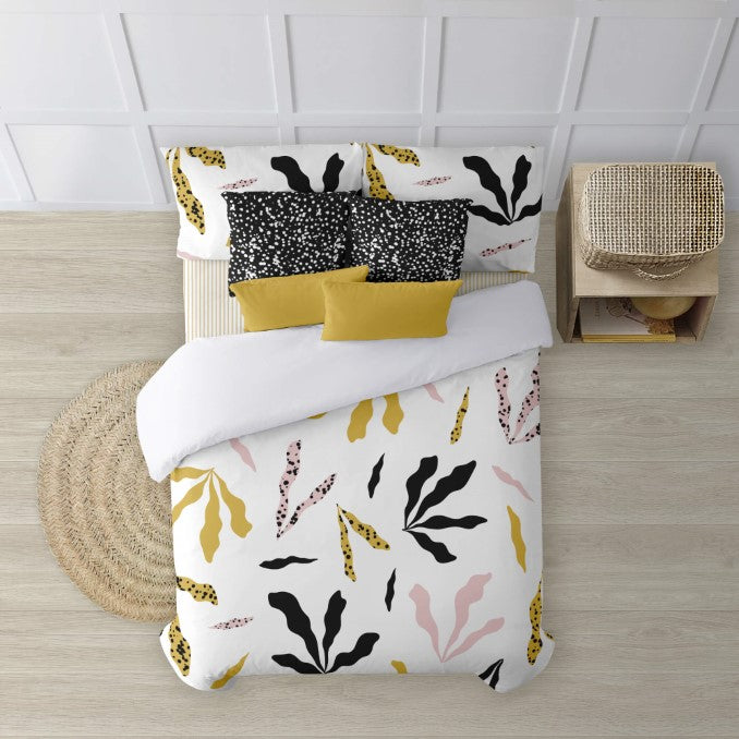 Funda nórdica con botones 100% algodón Darliston Pink 3