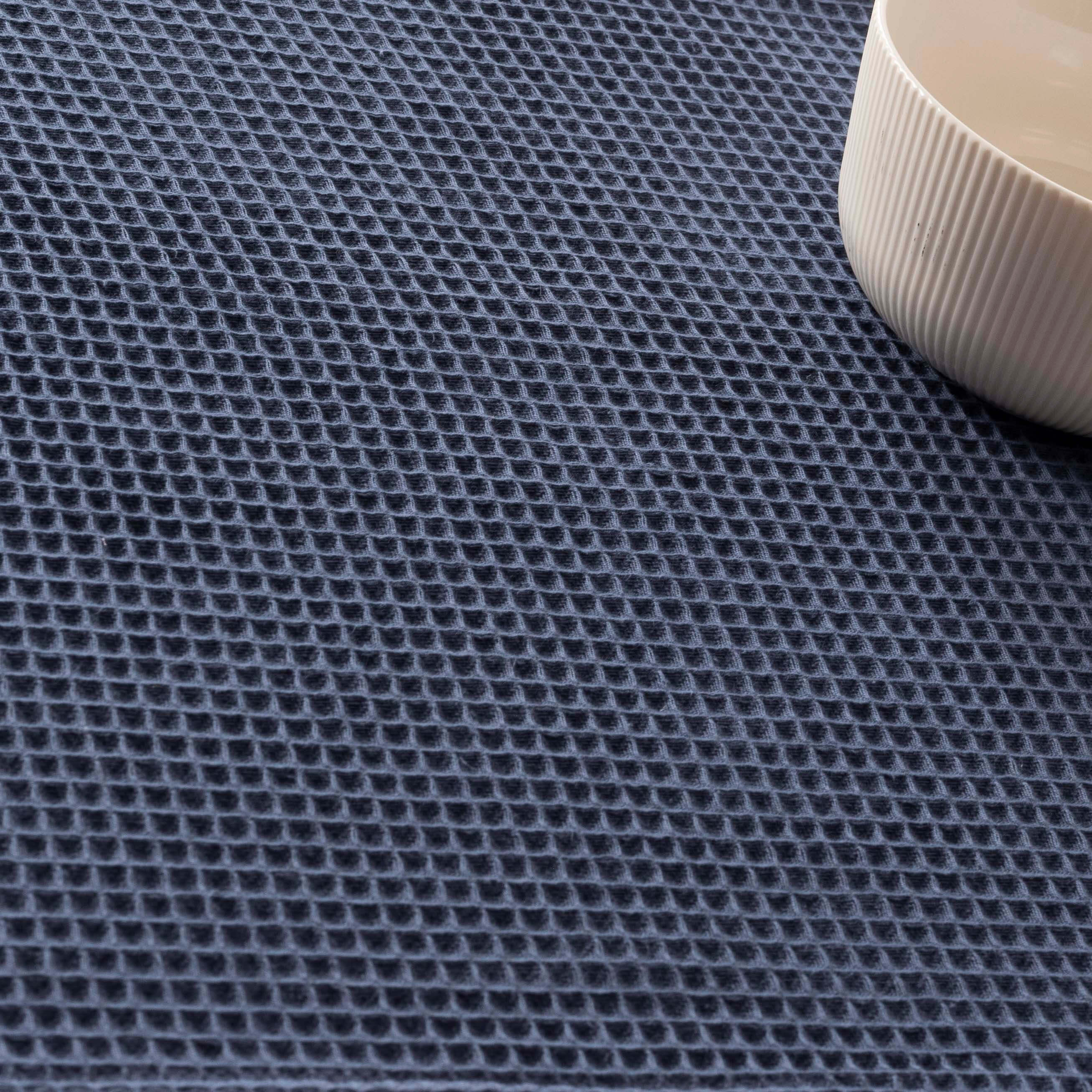 Waffle Blue Majolica Table Runner 45x140 cm