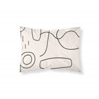 Funda de almohada 100% algodón Burdeos  0