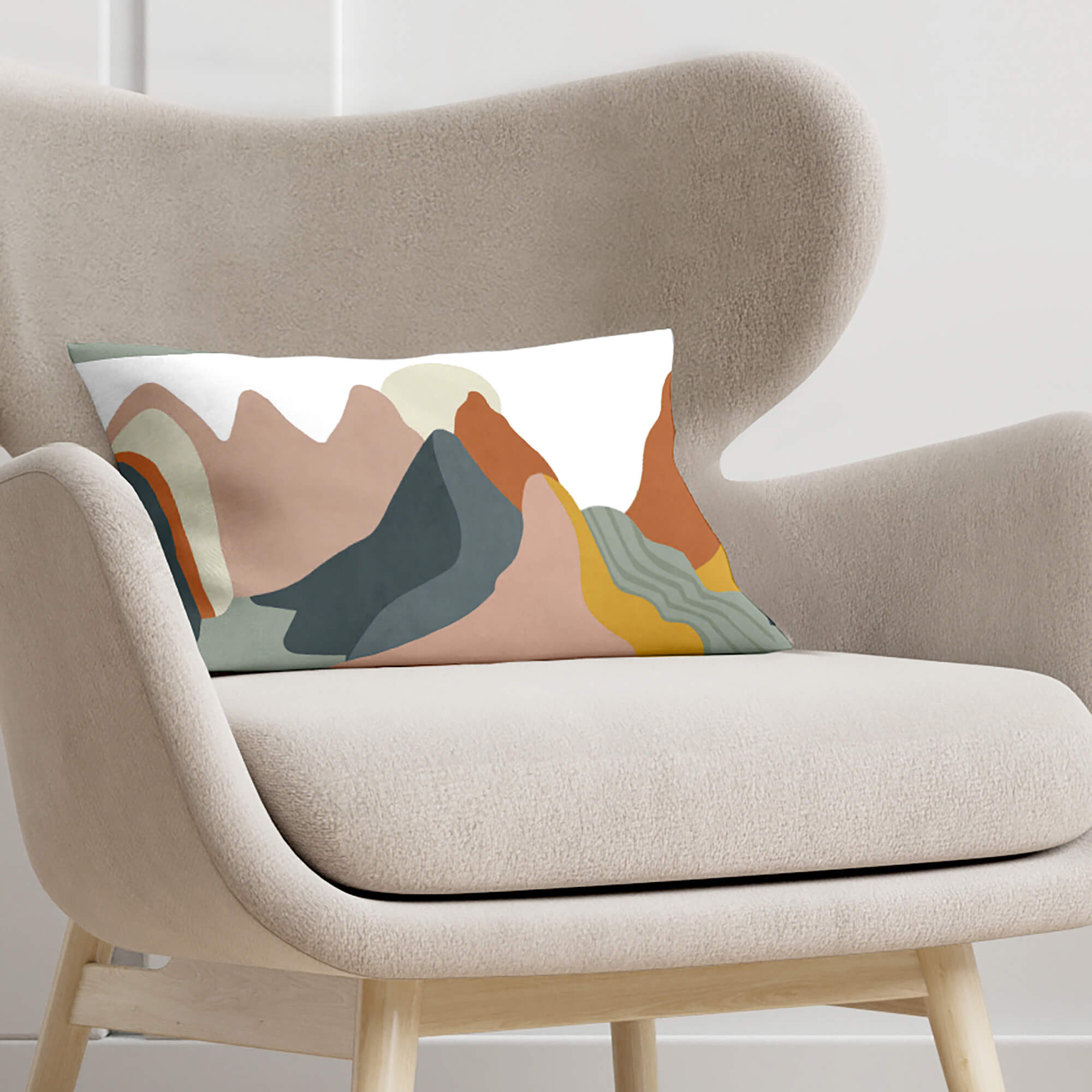 Funda de cojín 100% algodón 30x50 cm Sahara C de PolarValencia* 2