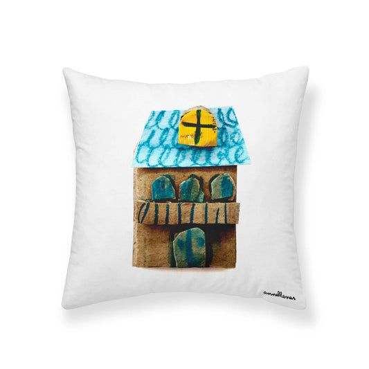 Funda de cojín 100% algodón 50x50 cm Casa 2 de Anna Llenas  0