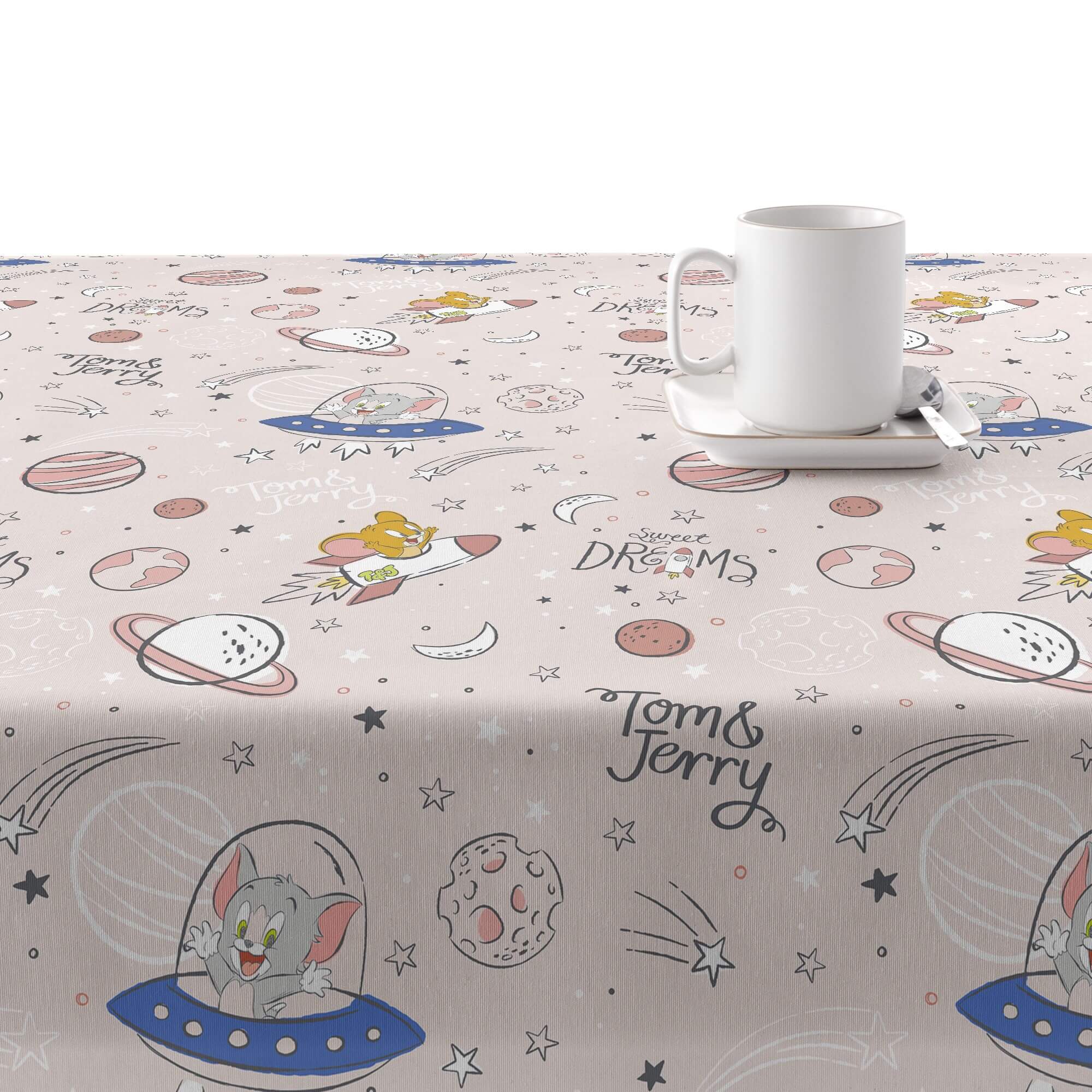 Mantel resinado antimanchas Doodle Space TJ 1 2