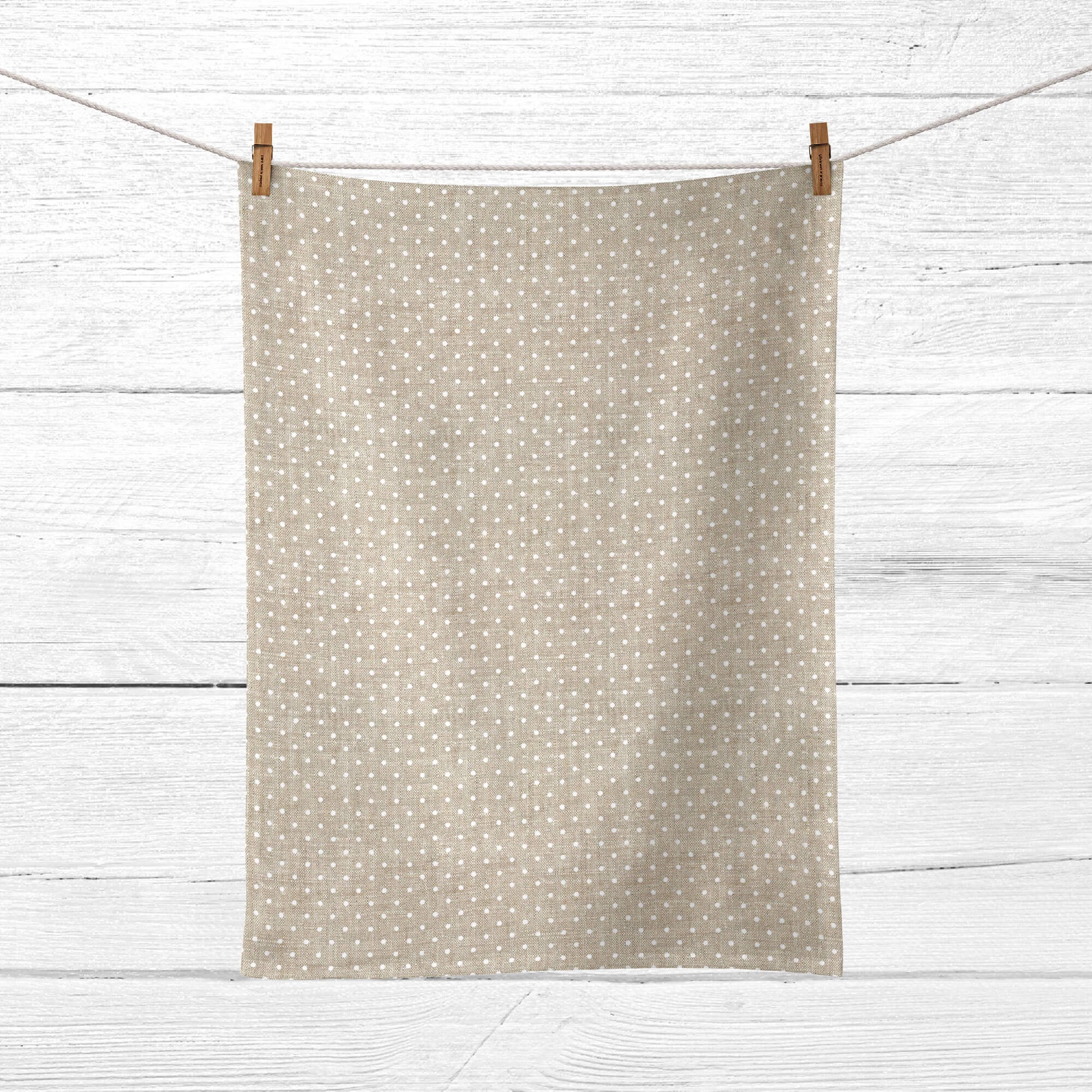 Pack 2 unidades paño de cocina Plumeti Blanco 100% algodón 45x70 cm 0