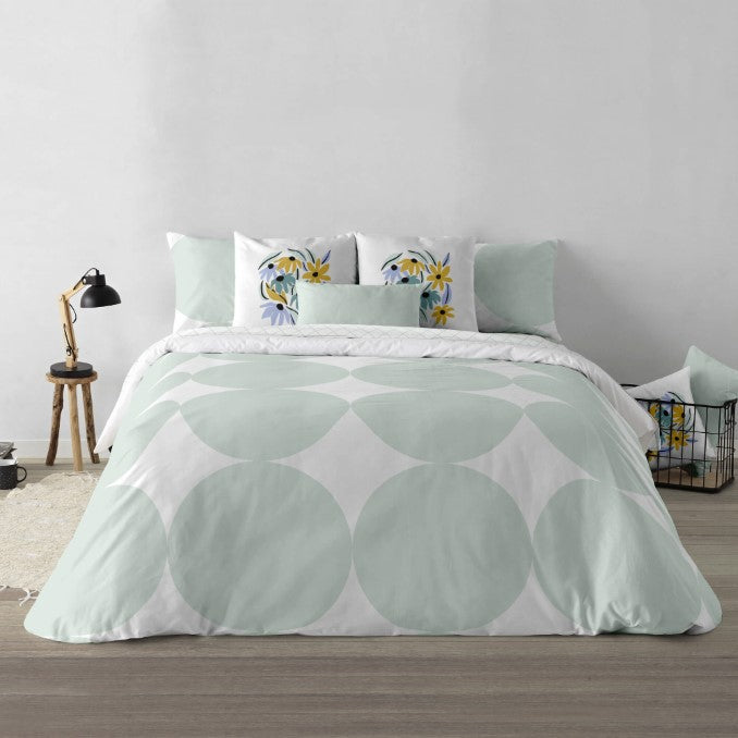 Funda nórdica con botones 100% algodón Portmore Mint 4