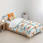 Funda nórdica con botones 100% algodón Space Jam 2