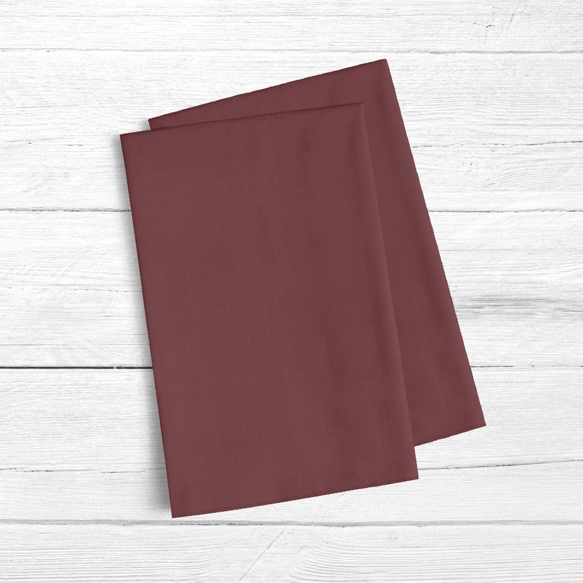 Pack 2 unidades paño de cocina lino 100% algodón Burdeos 45x70 cm 2