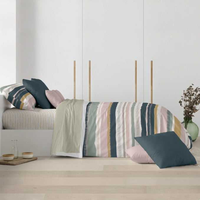 Funda nórdica con botones 100% algodón Marken 3