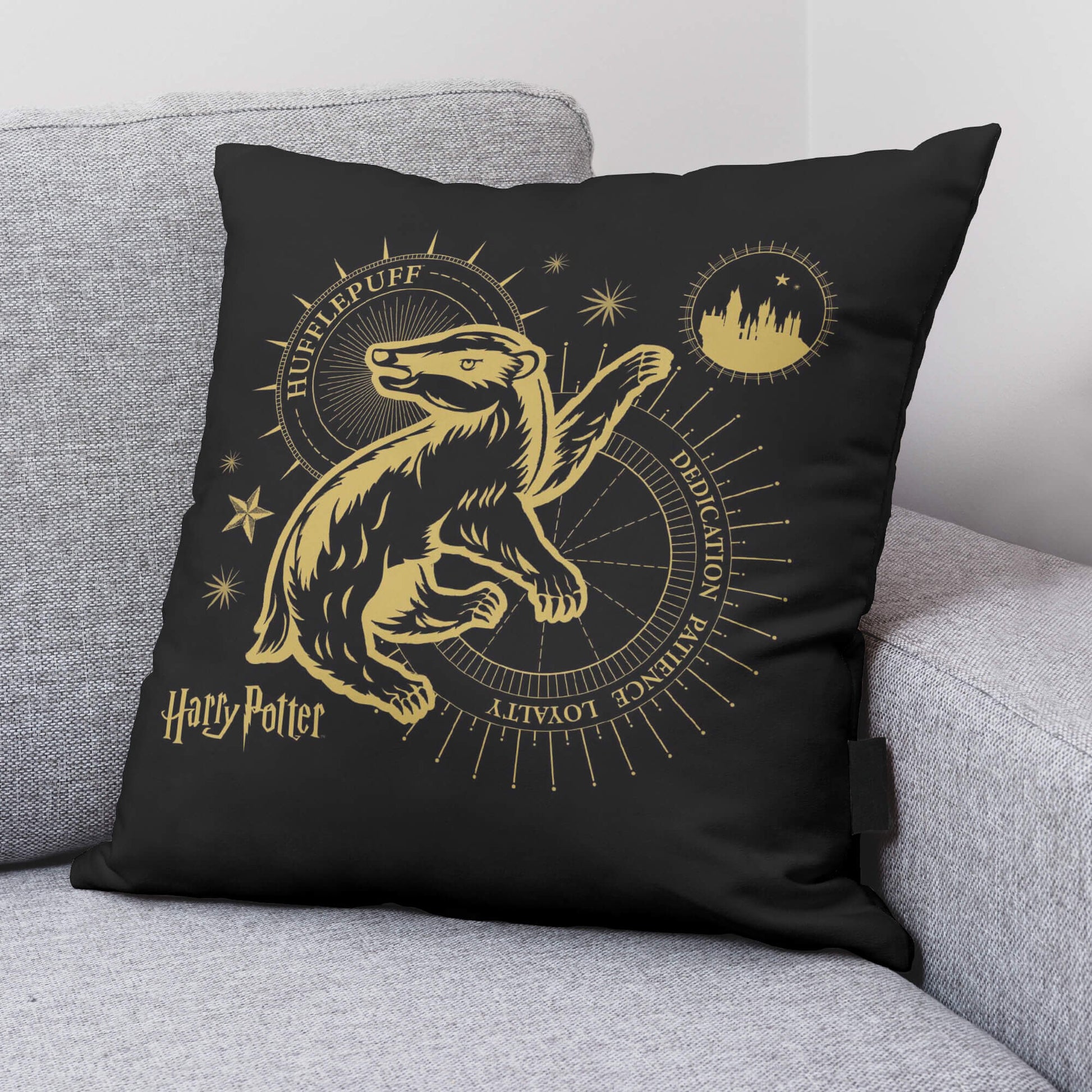 Funda de cojín Hufflepuff Gold A 50X50 cm Harry Potter 2