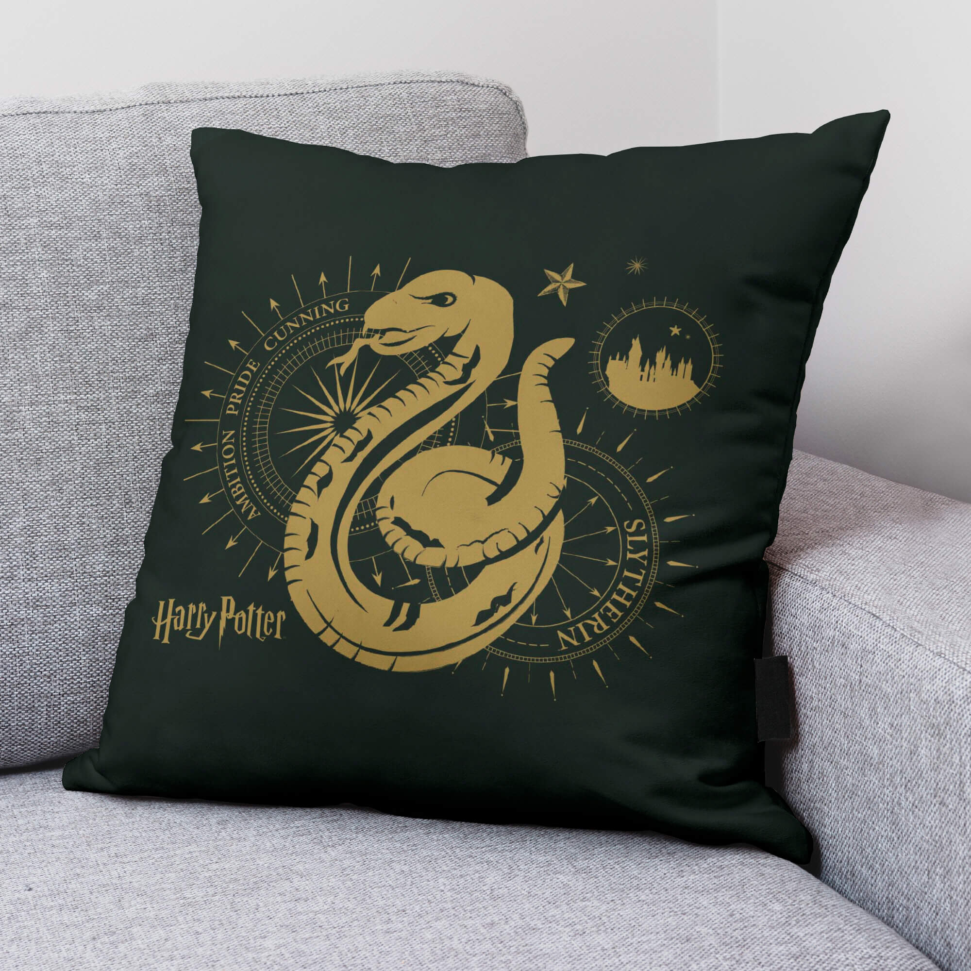Funda de cojín Slytherin Gold A 50X50 cm Harry Potter 2
