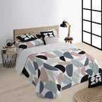 Funda nórdica con botones 100% algodón Hayes Gris 0