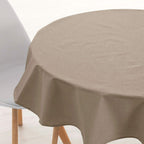 Round stain resistant tablecloth Plain 157