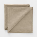 Pack 2 unidades servilletas Lino 100% Taupe 50x50 cm 0