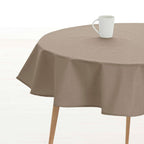 Round stain resistant tablecloth Plain 157