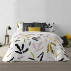 Funda nórdica con botones 100% algodón Darliston Pink 4