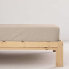 Bajera Beige Satén 100% algodón peinado 0