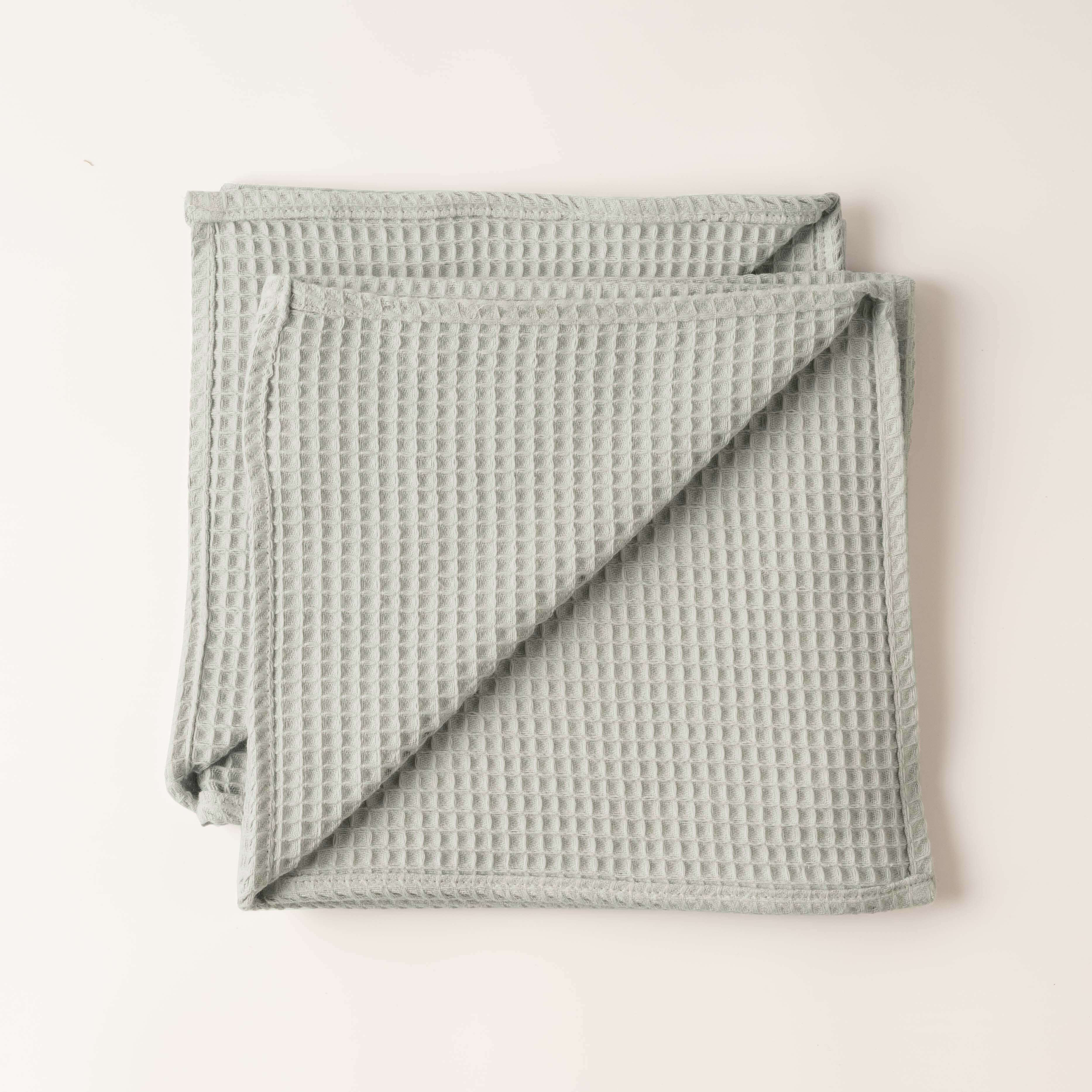 Pack of 2 Waffle Napkins Aqua Green 45x45 cm