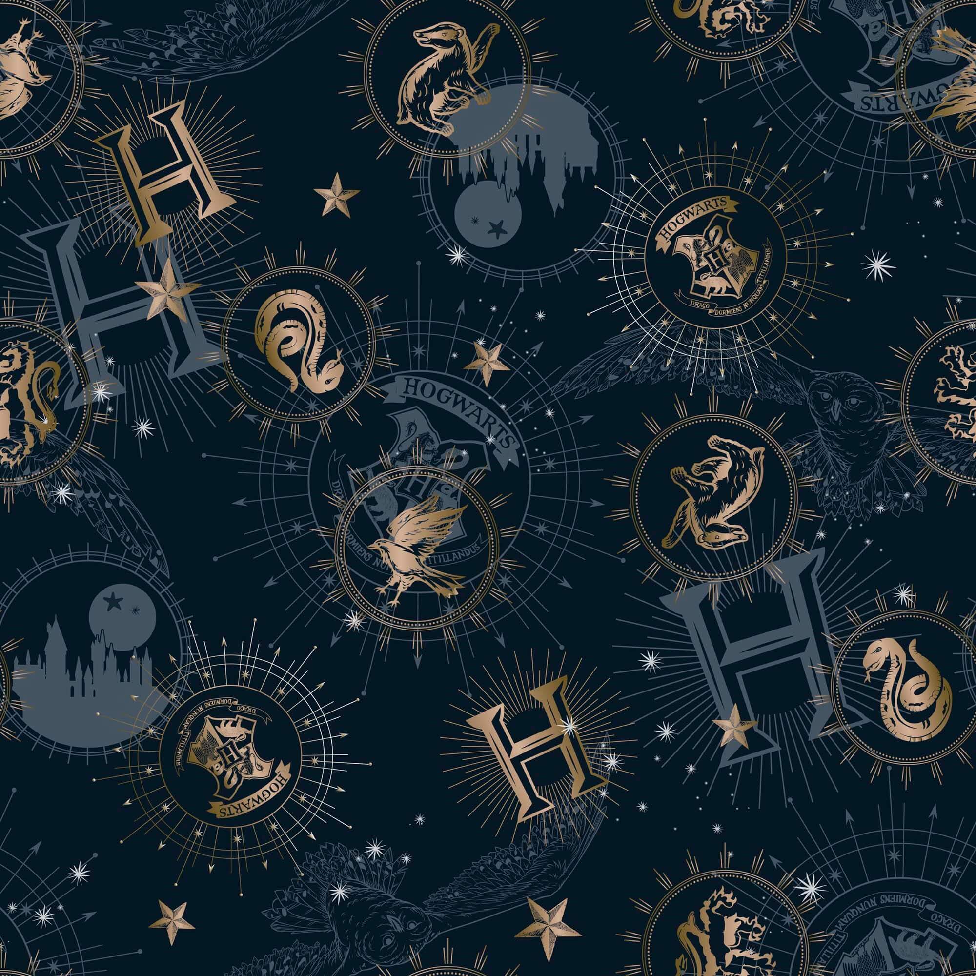 Juego de sábanas 100% algodón HPotter Gold 6