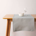Waffle Table Runner Aqua Green 45x140 cm