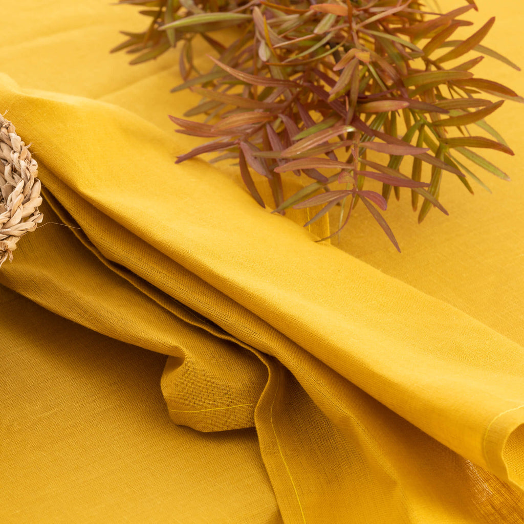 Pack 2 unidades paño de cocina lino 100% algodón Mustard 45x70 cm 2