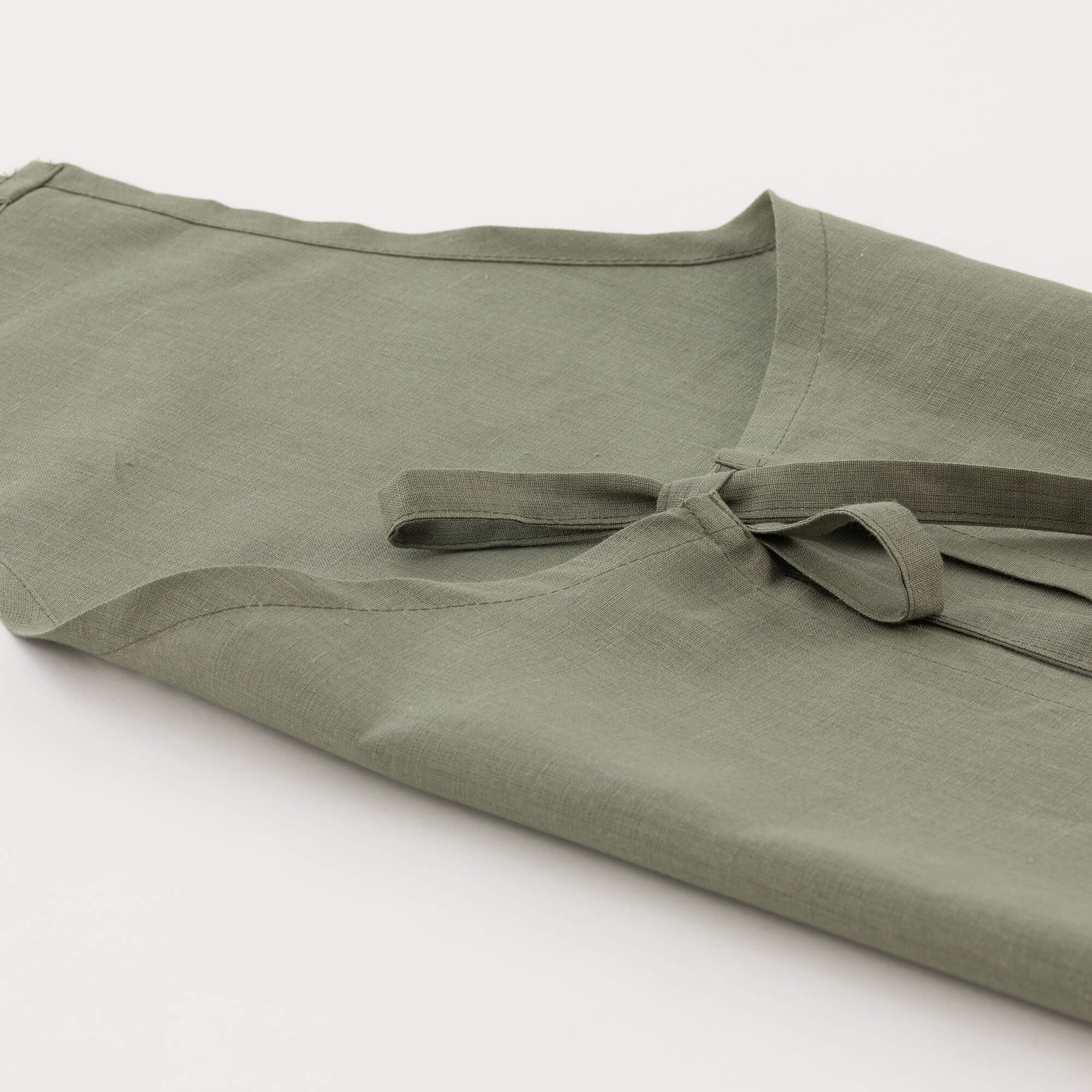 Delantal 100% Lino Army green - 110x69 cm 2