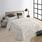 Funda nórdica con botones 100% algodón Chame Beig 0