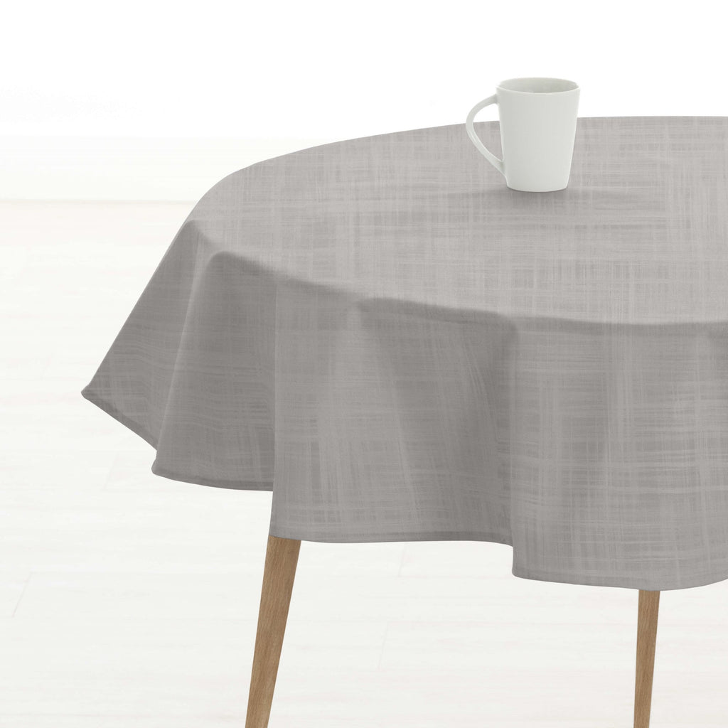 Round stain-resistant tablecloth 0120-18
