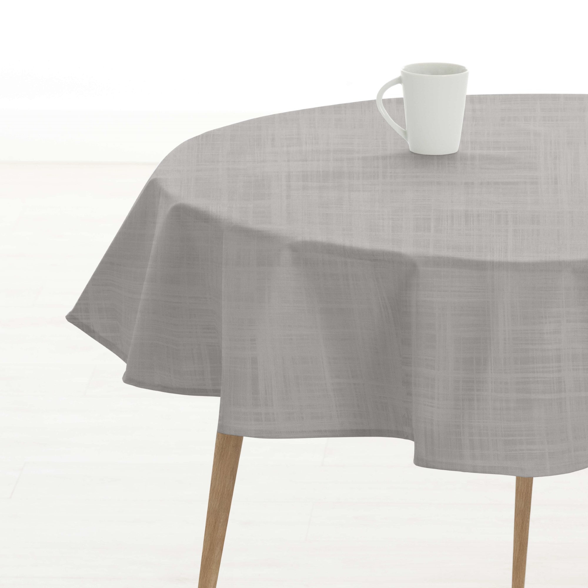 Round stain-resistant tablecloth 0120-18