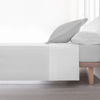 Juego de sábanas 100% algodón Papamoa Gris Liso 3