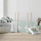 Funda nórdica con botones 100% algodón Portmore Mint 2