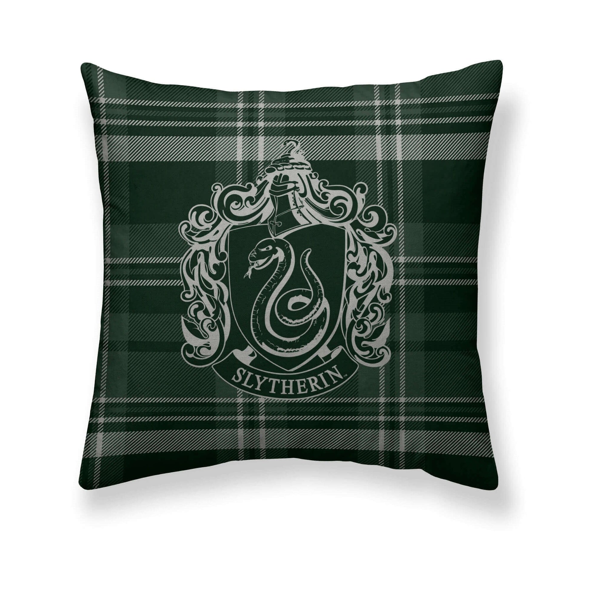 Funda de cojín 100% algodón 50x50cm Slytherin Cuadro A 0