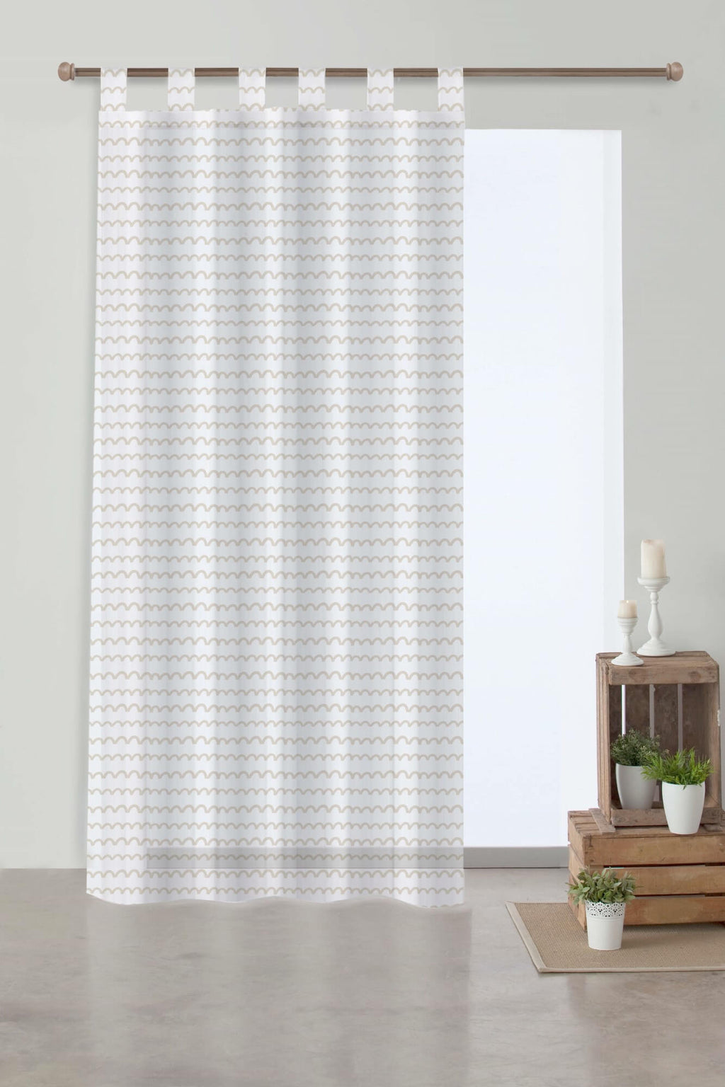 Cortina Vitoria Beig 150x270 cm 0