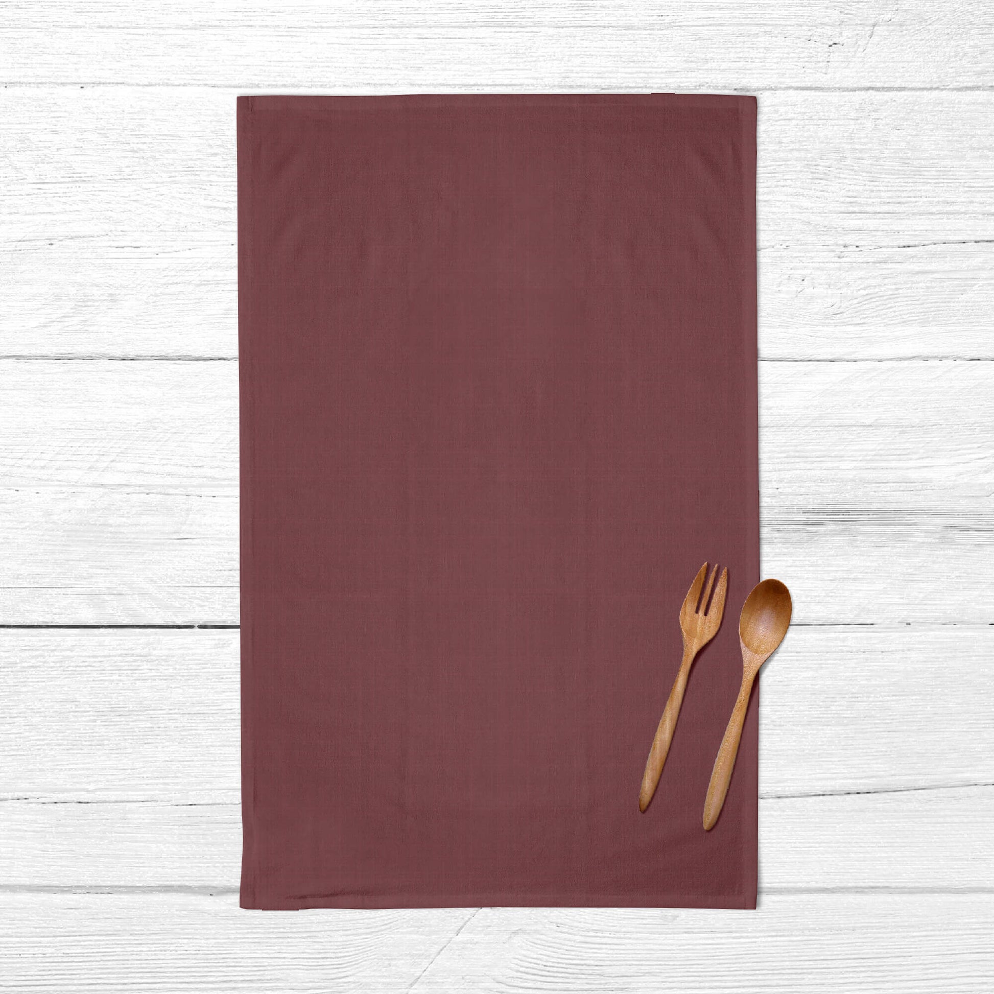 Pack 2 unidades paño de cocina lino 100% algodón Burdeos 45x70 cm 4