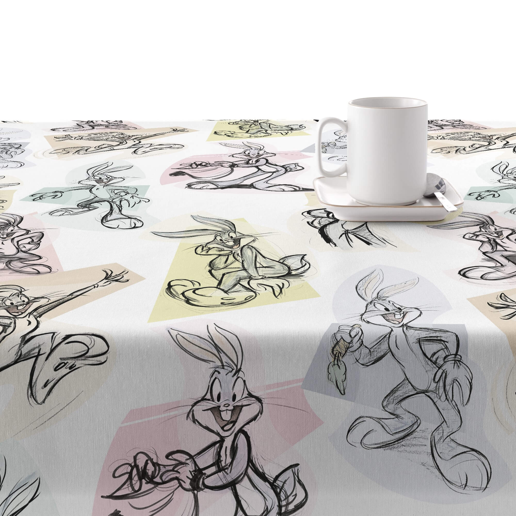 Mantel resinado antimanchas Looney Sketch 01 2
