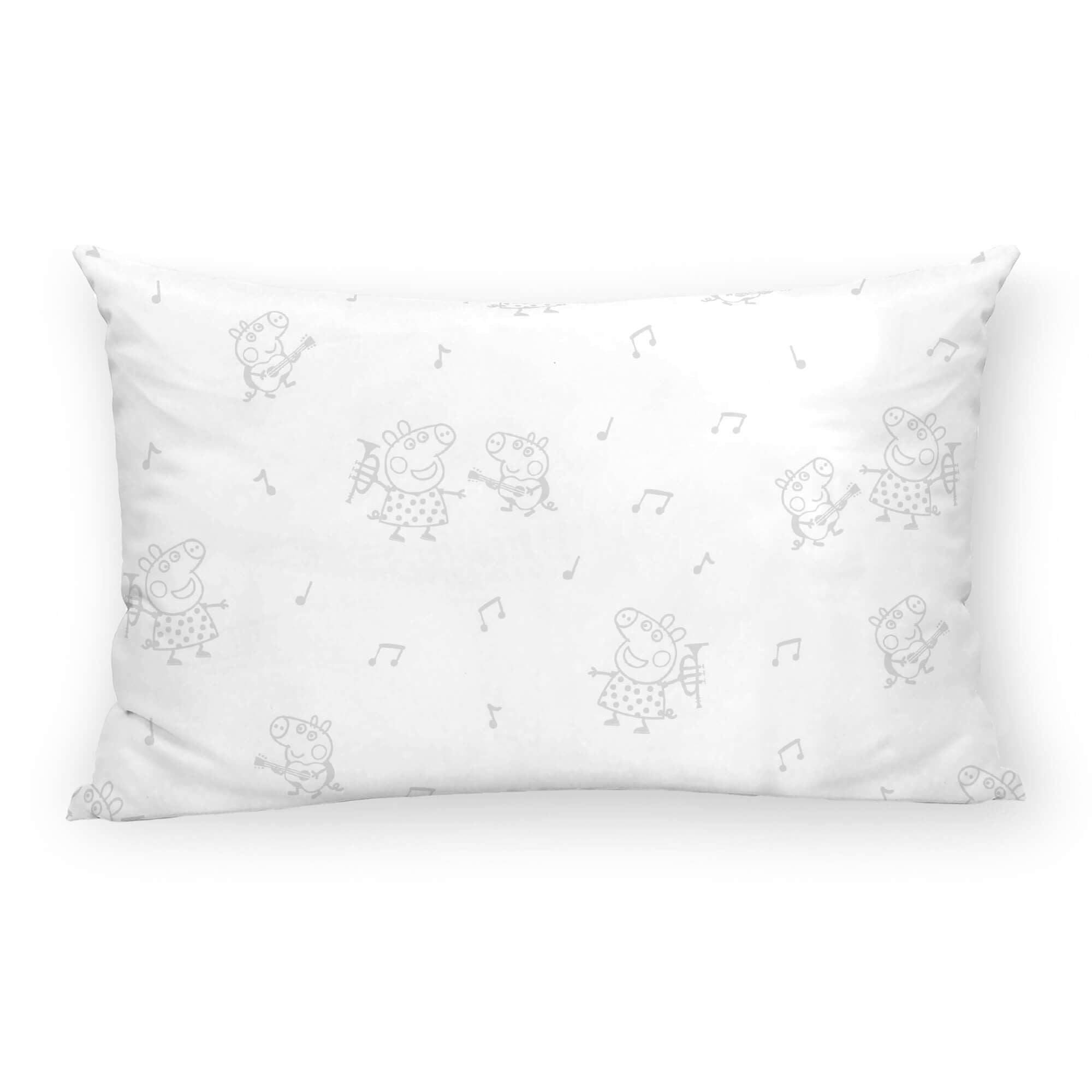 Funda de almohada 100% algodón Peppa Pig Gris  0