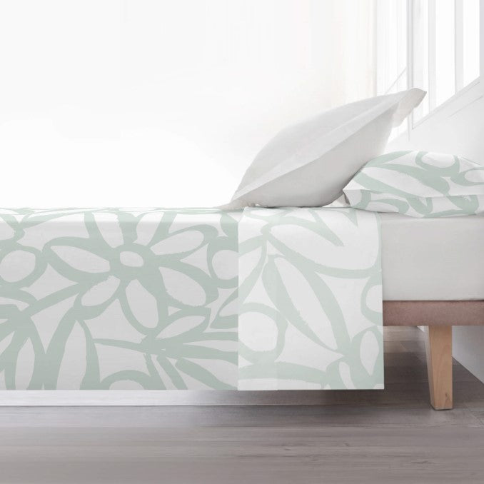 Juego de sábanas 100% algodón Lucea Mint 2