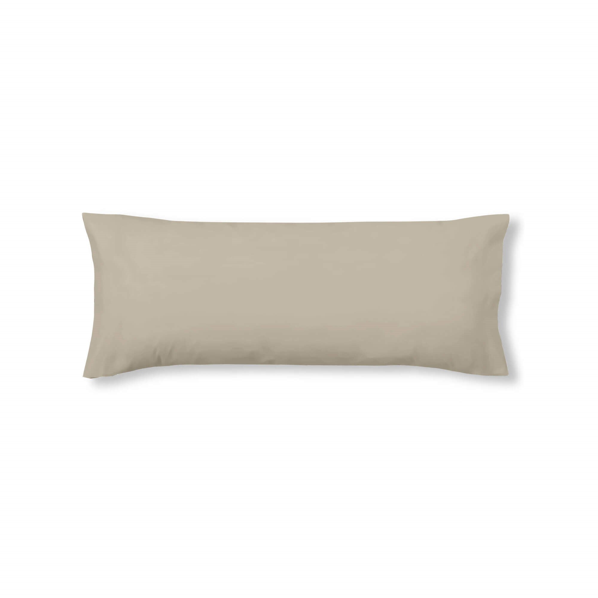 Funda de almohada 100% algodón liso Taupe 0