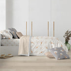 Funda nórdica con botones 100% algodón Delft 3