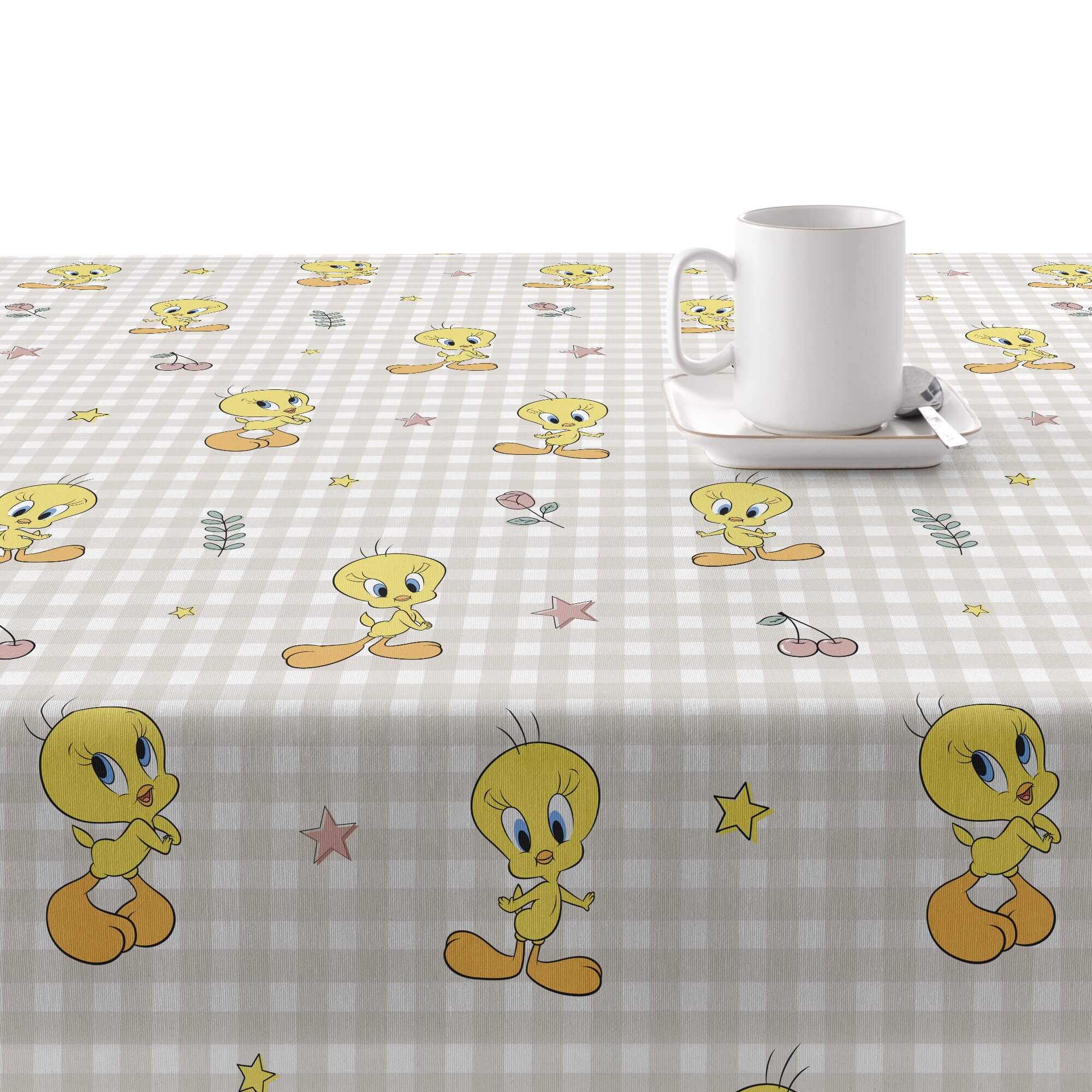 Mantel resinado antimanchas Tweety 2 Beige 2