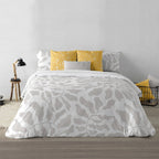 Funda nórdica con botones 100% algodón Chame Gris 4